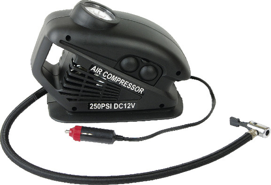 Noir en plastique portatif avec de l'air tenu dans la main Comressor de voiture de DC12V pour tous les types de véhicule