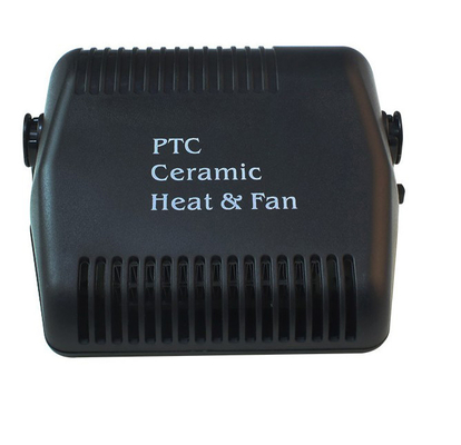 Matière plastique de fan d'appareils de chauffage portatifs noirs de voiture avec commutateur frais/chaud
