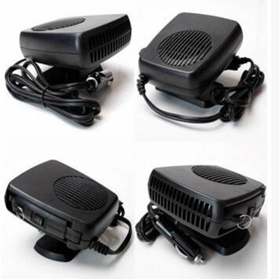 Couleur noire d'appareils de chauffage portatifs en plastique de voiture de C.C 12v avec le fan/Heater Function