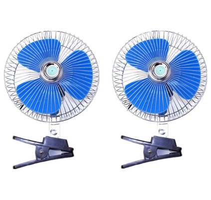 Ventilateurs des véhicules à moteur bleus et argentés/métal et fan électrique en plastique de radiateur