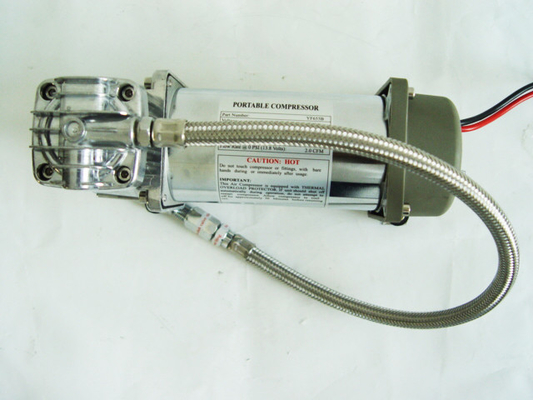 Ride aérien lourd Suspension compresseur Camion tout-terrain Ride aérien métallique Pneumatique 12v Chrome