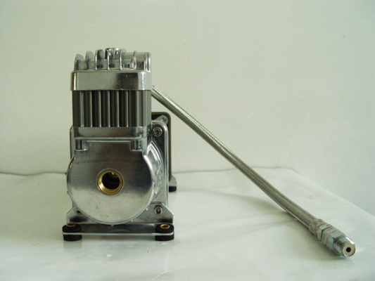 Ride aérien lourd Suspension compresseur Camion tout-terrain Ride aérien métallique Pneumatique 12v Chrome