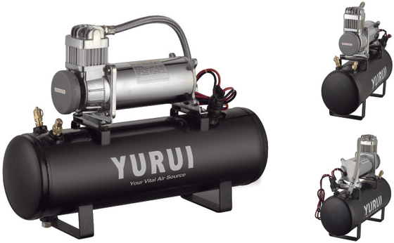 Un bon prix. 2,5 réservoir portatif IP67 d'air comprimé du gallon 12V avec de l'acier/Chrome en ligne