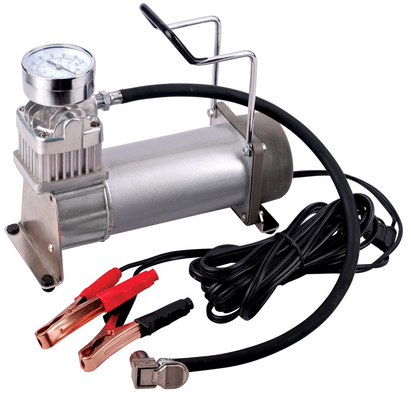 Compresseur d'air de charge lourde DC12V métallique portable à cylindre unique avec jauge