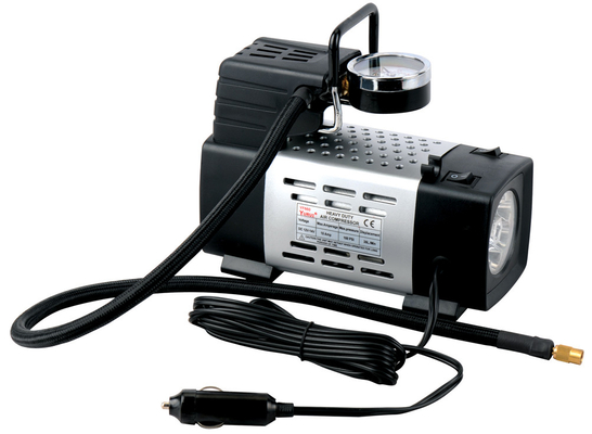 Inflation rapide portative résistante du compresseur d'air en métal argenté 12v 180 W