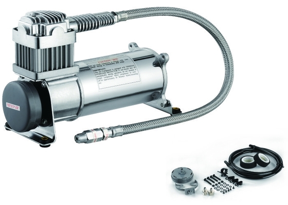 150psi simple 12V 1/4" argent résistant de compresseur de suspension d'air