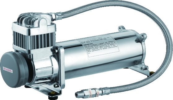 Compresseur d'air simple de voiture de 200PSI Chrome 12v, suspension de tour d'air pour des camions