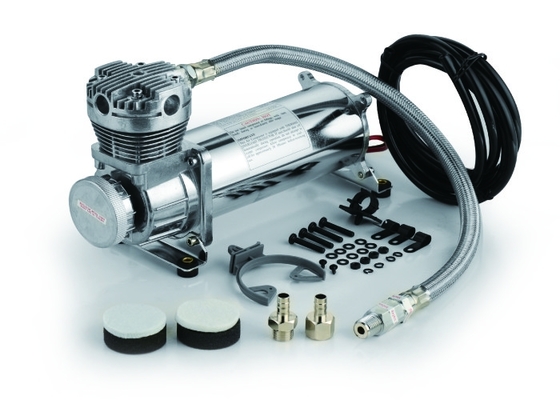 Matériel simple argenté et noir de Chrome de compresseur de suspension de l'air 200psi