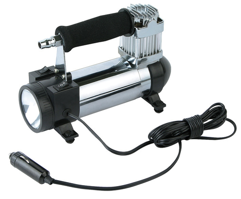 métal de Chrome du noir 12v 3 potables dans des kits de compresseurs de 1 air de véhicule pour des voitures