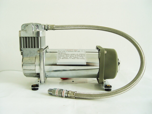 Compresseur 150psi 2.18CFM, compresseur de suspension de tour d'air d'airbag de Chrome d'air de la voiture 12v