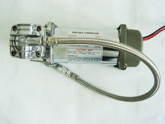 Compresseur 150psi 2.18CFM, compresseur de suspension de tour d'air d'airbag de Chrome d'air de la voiture 12v