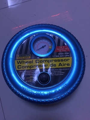 Le pneu bleu royal a formé la pompe de pneu de voiture électrique, compresseur d'air de pneu avec le tuyau de 59cm