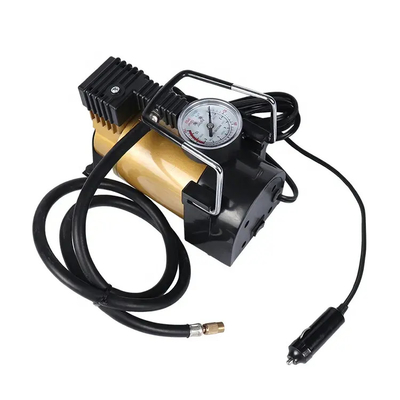 Compresseur d'air métallique portable DC12v Pompes gonfleuses à pneus automobiles à cylindre unique