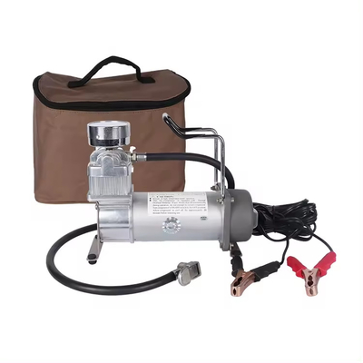 Compresseur d'air de charge lourde DC12V métallique portable à cylindre unique avec jauge