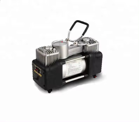 Compresseur d'air à double cylindre portable pour véhicule métallique