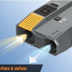 La pompe électrique SUP la plus rapide 12V et la ligne d'alimentation CA gonflent et dégonflent comme un requin jusqu'à 20psi avec écran numérique automatique.