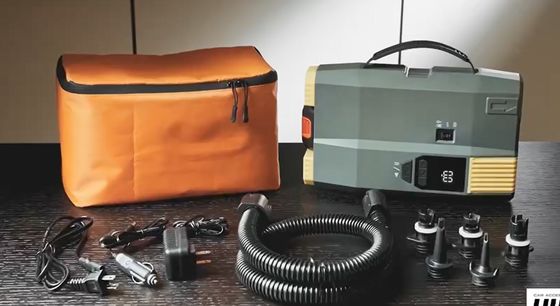 AC110-220V pompe à soupape électrique numérique DC 12V avec batterie au lithium pour gonflement de paddleboard