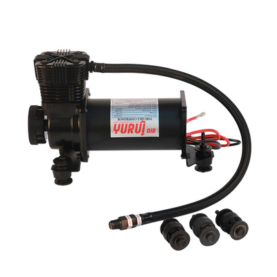 Compresseur de suspension d'air pour voiture à chrome DC12V à faible bruit