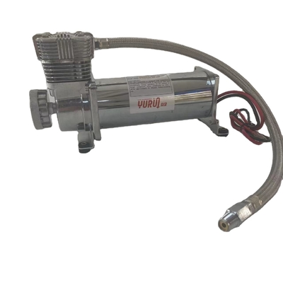 Compresseur de suspension d'air pour voiture à chrome DC12V à faible bruit