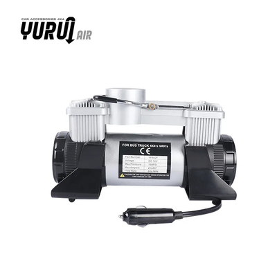 Compresseur d'air de voiture portable en métal DC12V avec boîte en plastique