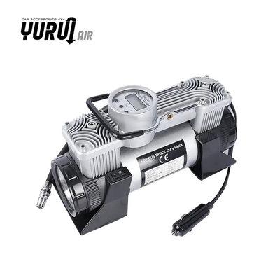 Compresseur d'air de voiture portable en métal DC12V avec boîte en plastique