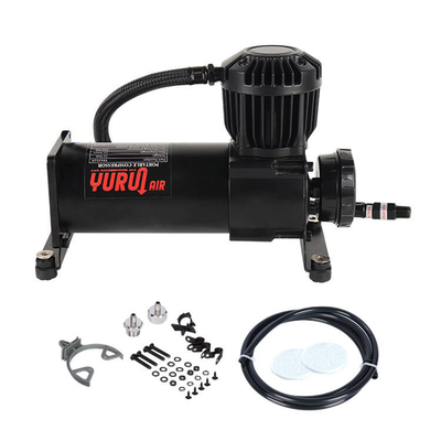 Compresseur d'air pour voiture lourde métal pour camion tout-terrain 4x4 Haute pression Compresseur d'air argenté gonfleurs de pneus de voiture