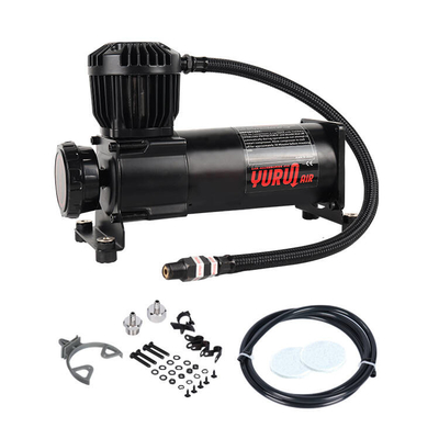 Compresseur d'air pour voiture lourde métal pour camion tout-terrain 4x4 Haute pression Compresseur d'air argenté gonfleurs de pneus de voiture