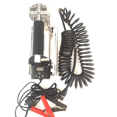 Compresseur d'air de voiture métallique Crocodile Clip Display numérique à cylindre unique Pompes à air de gonflement automobile