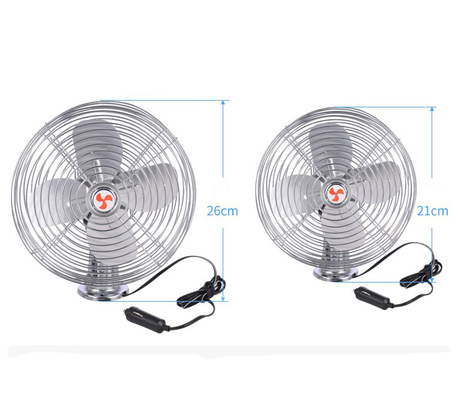Courant continu 12v de Car Cooling Fan de garde en métal de sécurité avec 60 bandes