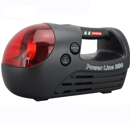 Compresseur d'air portatif noir et rouge pour la voiture trois dans un type 12v 280 livres par pouce carré