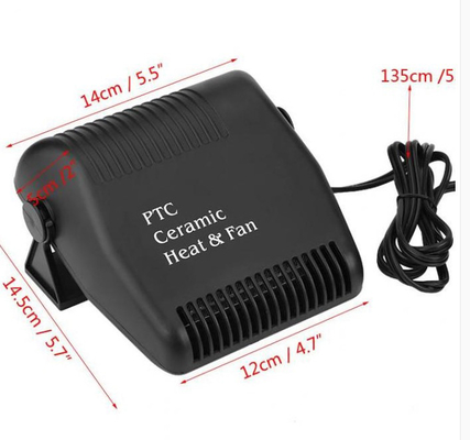 couleur de noir de 150w 12v Mini Portable Car Heaters Electric actif longtemps la vie