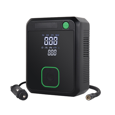 Compresseur d'air de voiture numérique sans fil rechargeable avec écran LCD Pompe à air portable à courant continu 12V