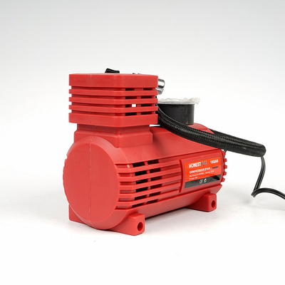 Les compresseurs d'air rouges de véhicule Mini Air Pump Dc 12v 10ft attachent pour la bicyclette de voiture