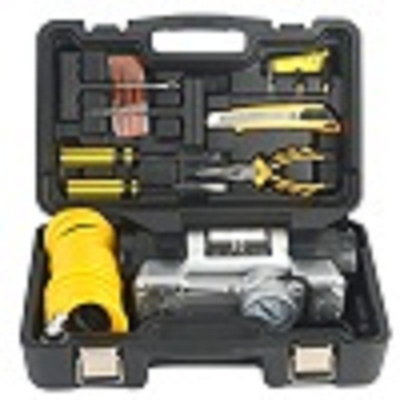 Compresseur d'air de voiture portable en métal DC12V avec boîte en plastique