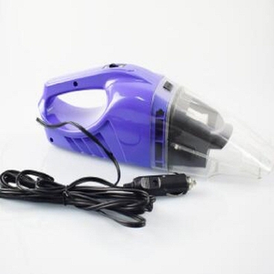 Matière plastique à piles tenue dans la main pourpre de C.C 12v d'aspirateurs