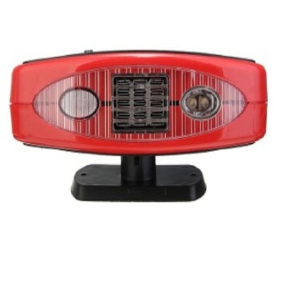 2 dans 1 fan automatique Heater With Light, appareil de chauffage rechargeable tenu dans la main rouge de voiture