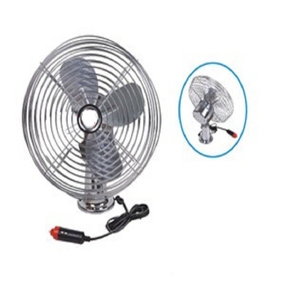 Ventilateur tenu dans la main argenté durable de ventilateur de voiture avec le commutateur marche-arrêt