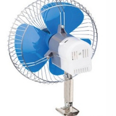 Ventilateurs de véhicule de support de vis, 8" fan fraîche automatique de oscillation dans le bleu