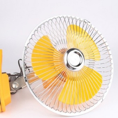 Ventilateurs électriques jaunes pour la garde arrière With de voitures 8 pouces oscillant