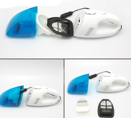 matière plastique tenue dans la main portative d'aspirateur de voiture de C.C 12v dans la couleur blanche bleue