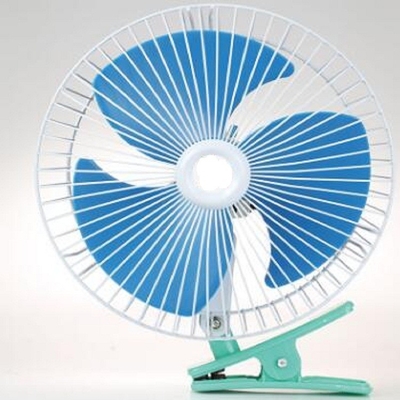 Garde arrière de plastique Car Cooling Fan 8 pouces oscillant avec la couleur adaptée aux besoins du client
