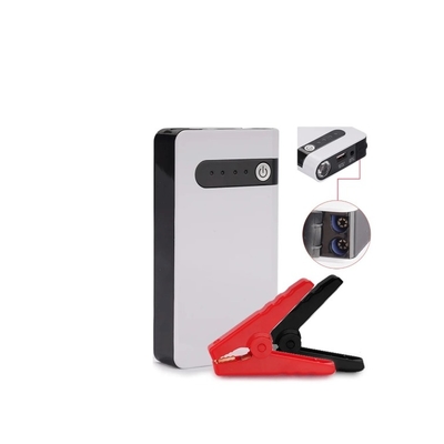 Démarreur de voiture compact 12V avec lampe de poche LED et batterie 11000mAh 400A courant de crête