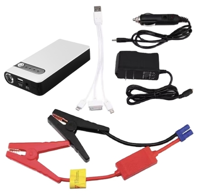 Démarreur de batterie portable 12V avec lampe de poche LED et moniteur de pression des pneus