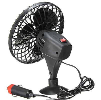 Ventilateur de voiture en plastique noir avec allume-cigare