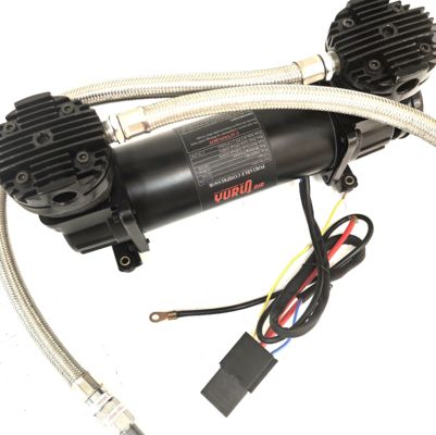 Compresseur de suspension pneumatique pour voiture à double cylindre robuste