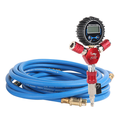 Système de gonflage de pneus pour voiture tout-terrain, quatre pneus, jauge numérique, tuyau