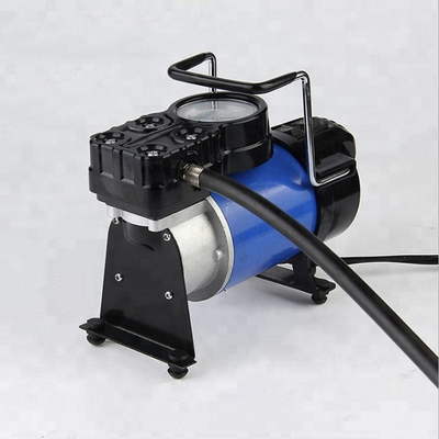 Compresseur d'air de pneus de voiture portable métallique avec lampe et poignée pour gonflement des pneus