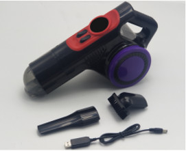 Aspirateur rechargeable 12V et compresseurs d'air Mini portatif avec LED Light Air 4 en 1 Pneus gonfler et nettoyer