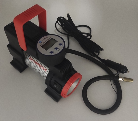 Compresseur d'air de voiture portable à LED DC12V avec jauge numérique