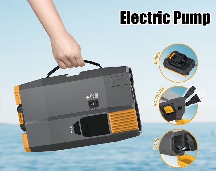 Pompes électriques de 12 volts avec batterie et AC110V-220V longue durée de travail 20psi avec écran